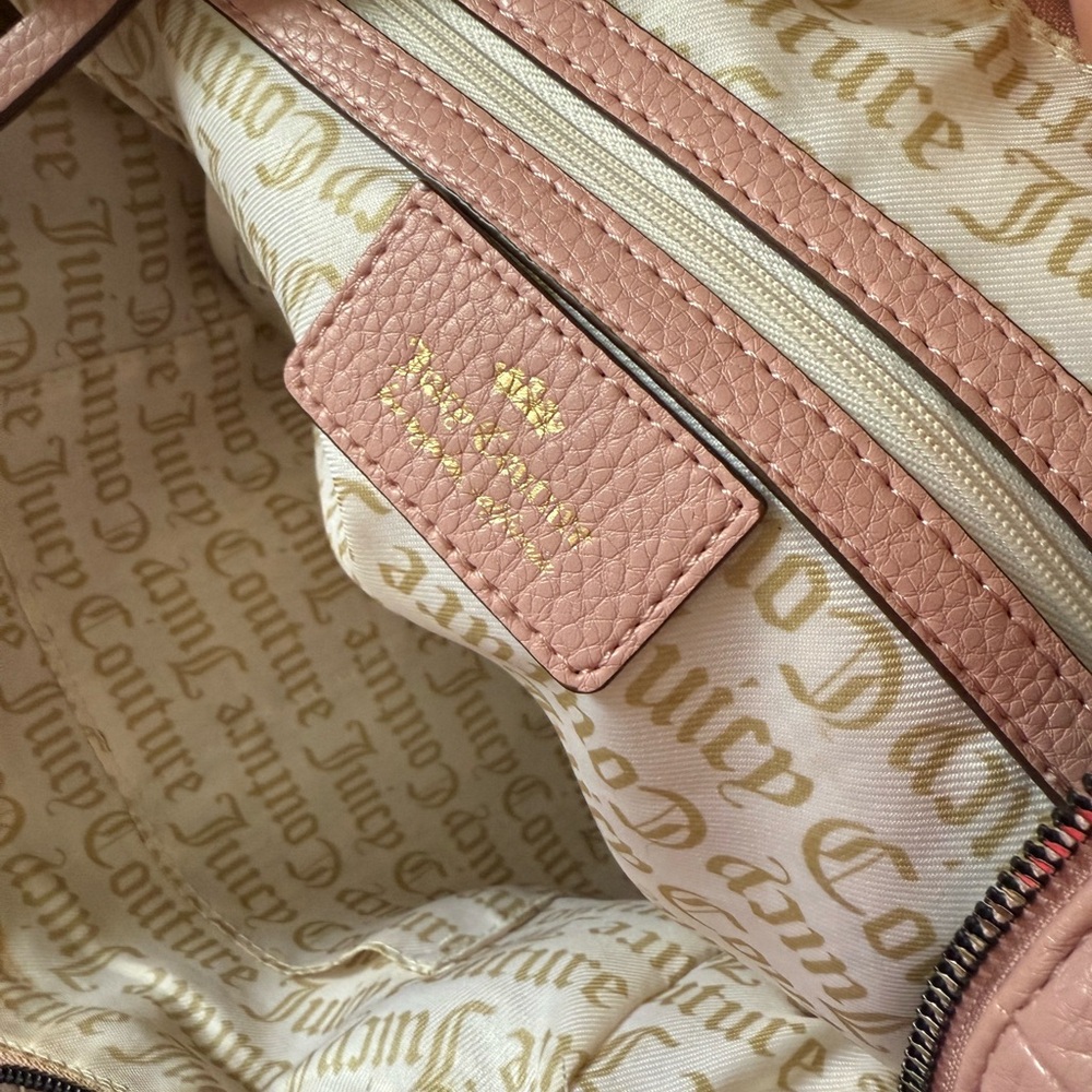 Juicy Couture Pink Shoulder Bag with Charm Accents - Picture 10 of 10